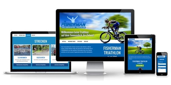 Fisherman Triathlon Responsive One Page Website